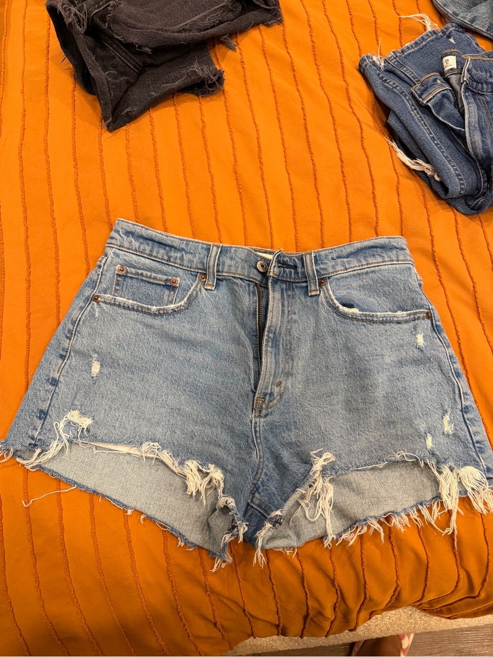 Abercrombie & Fitch Light Blue Mom High Rise Short